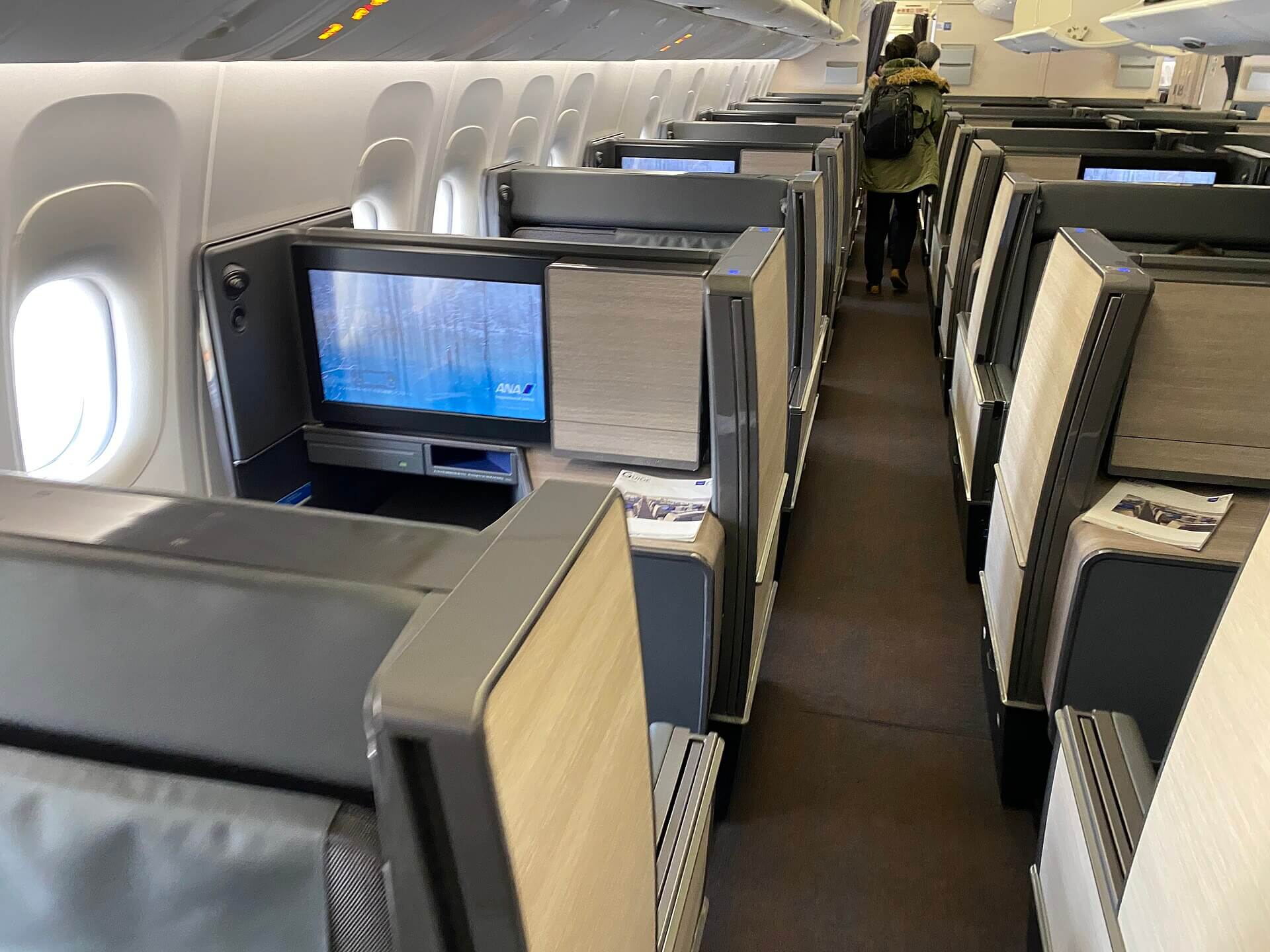 ANA The Room business class cabin with enclosed suites
