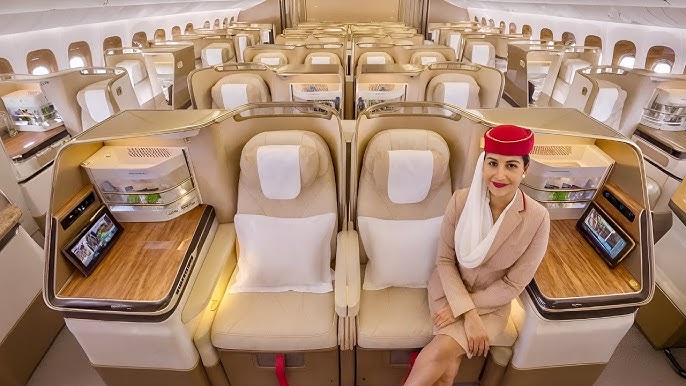Emirates New Business Class Cabin